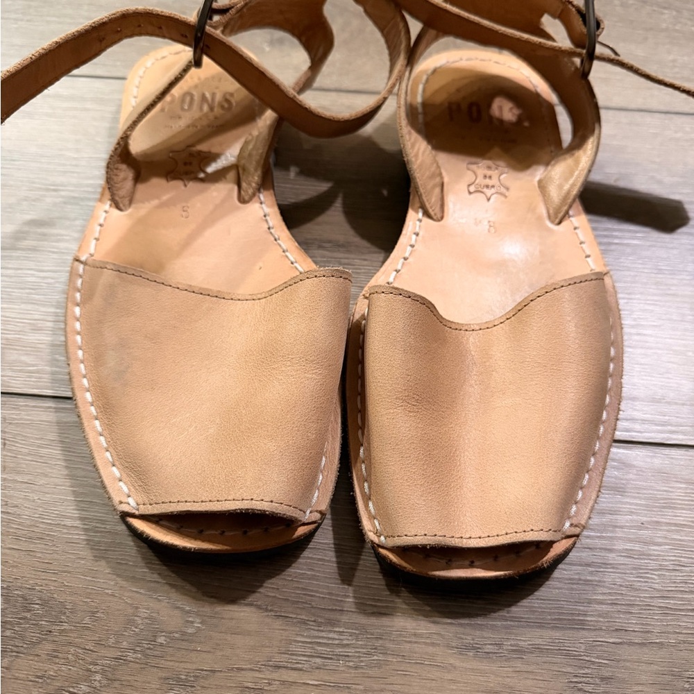 Women's Pond Tan Leather Sandals - Picture 3 of 3